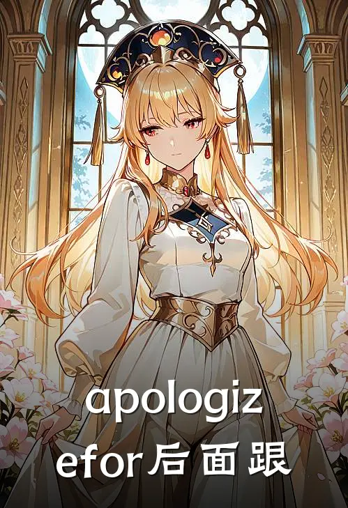 apologize for后面跟